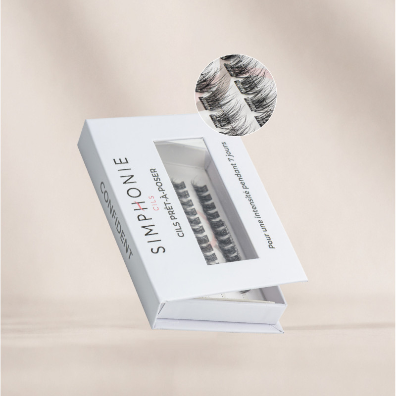 Faux cils CONFIDENT Press-On | Volume léger 7 jours - Simphoniecils